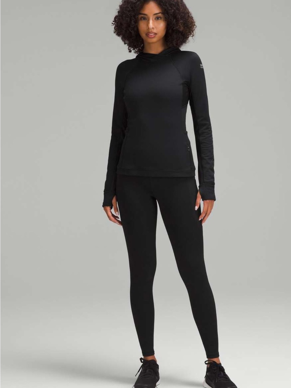 lululemon athletica Black Long-Sleeve Lightweight Hoodie Top